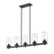 Z-Lite Tahoe 5 Light Outdoor Linear, Matte Black & Clear 588-5L-BK - alternate 7
